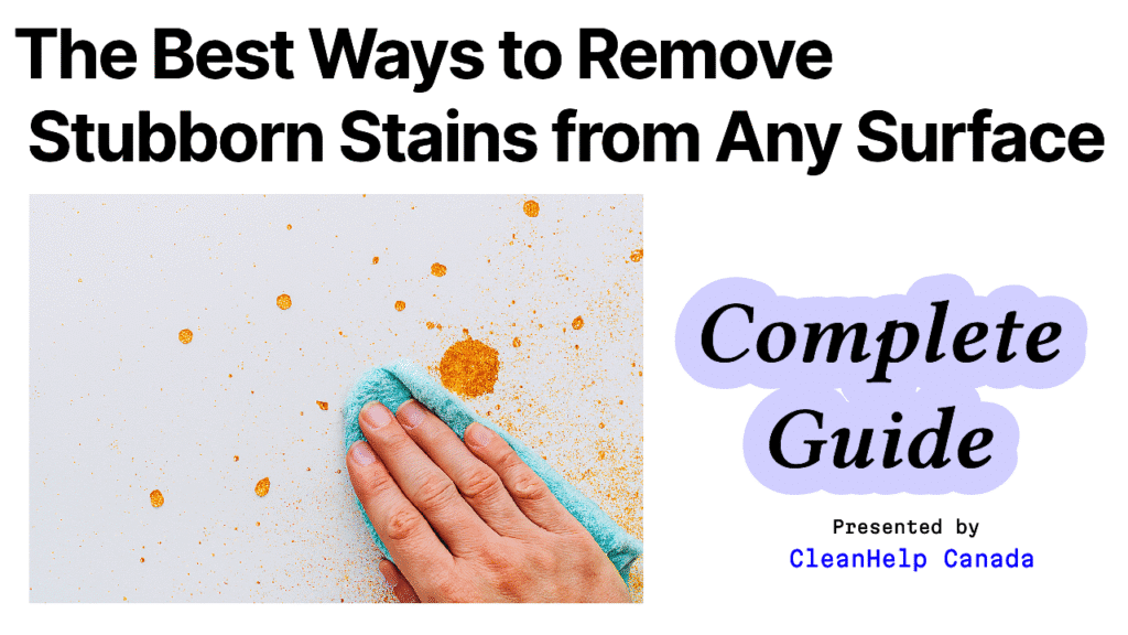 remove stubborn stains