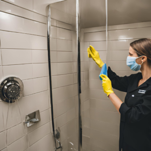 shower glass cleaning