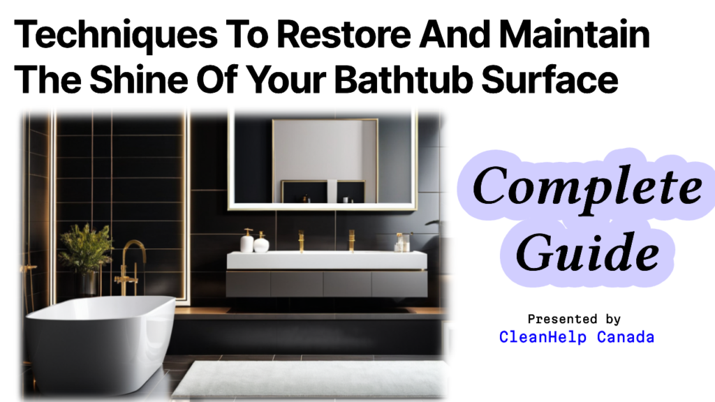 Clean bathtub Surface