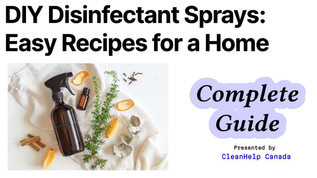 DIY disinfectant sprays