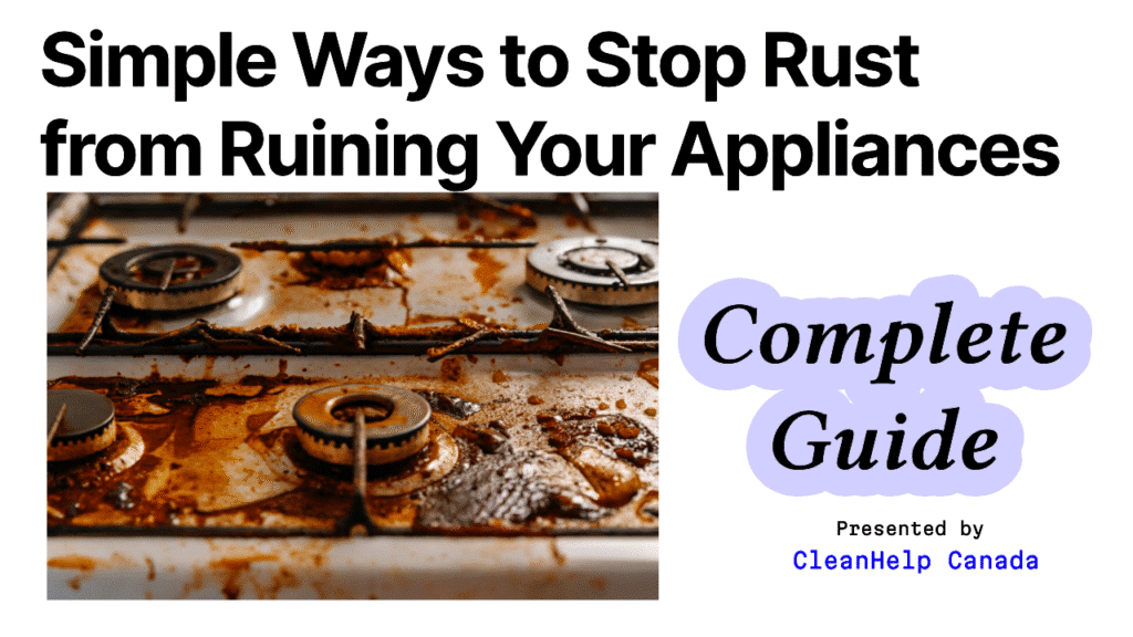 Blog image about how to prevent rust on appliances